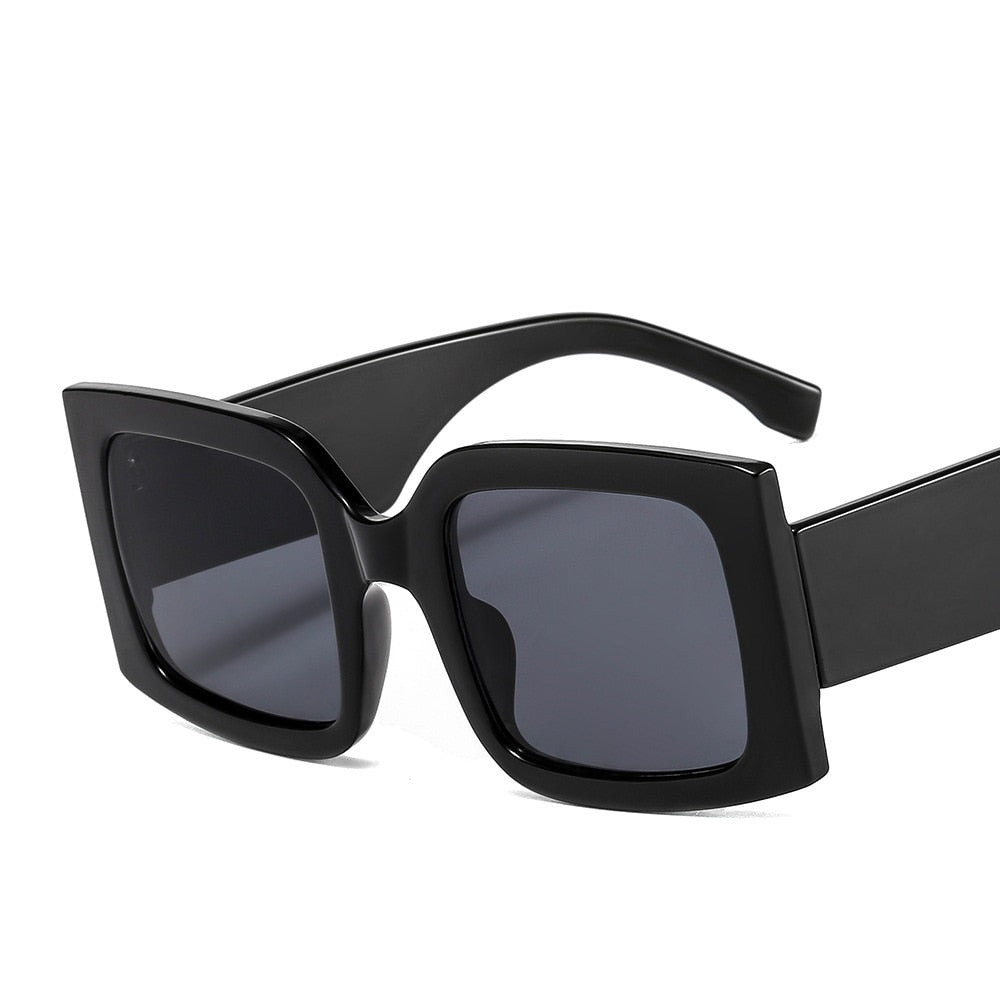 Fashion Big Frame Dazzling Color Men And Women All-Match Personality Sunglasses Ins Style Square Sunglasses