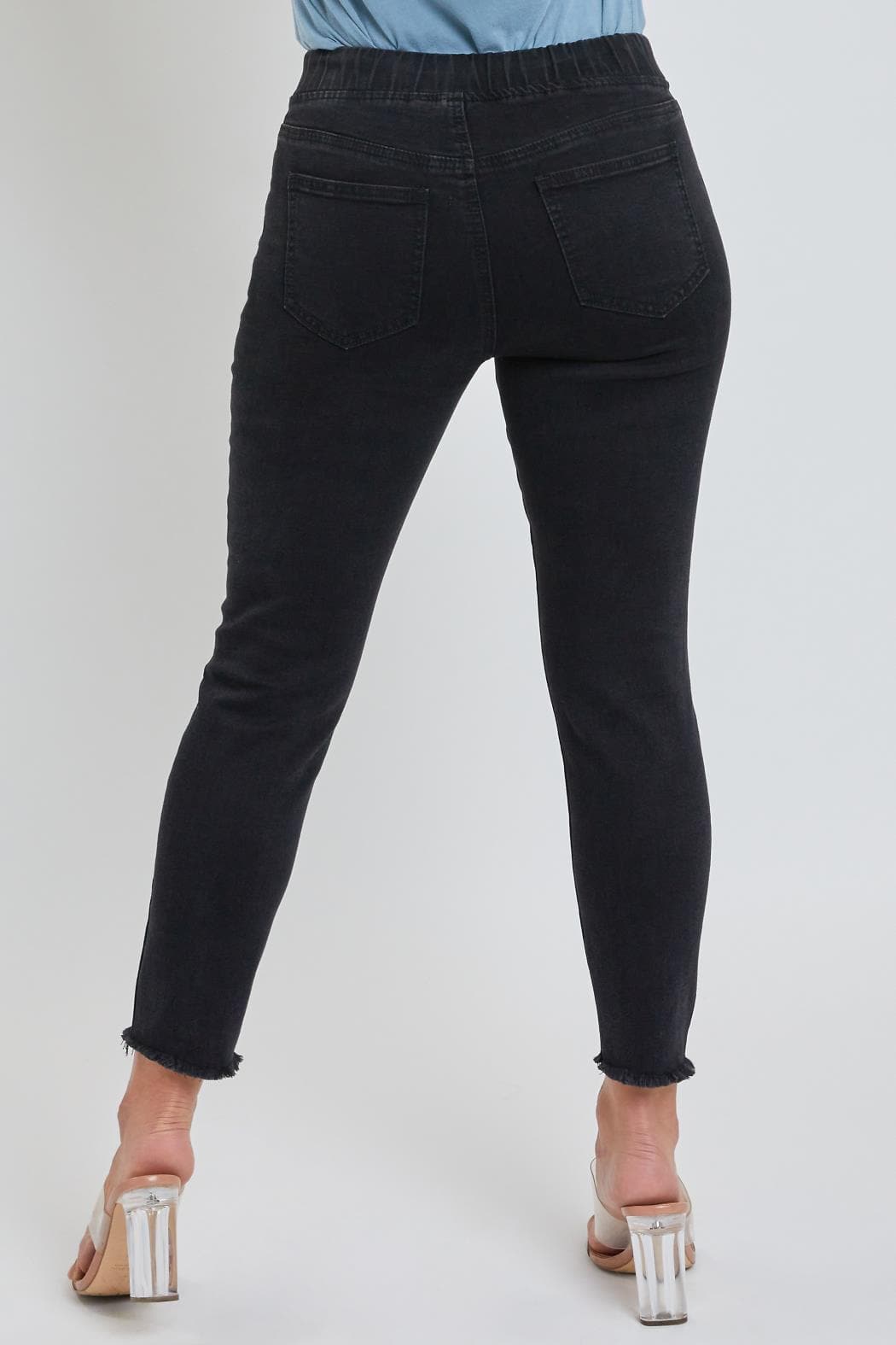 Women's Petite High Rise Denim Ankle Jogger