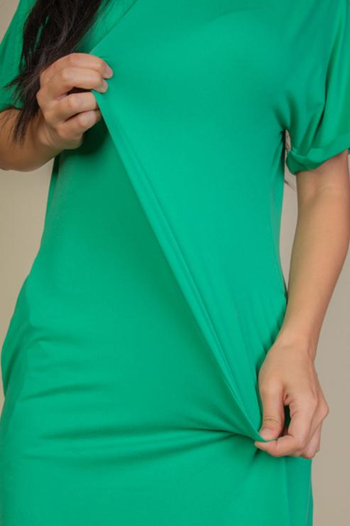 Side Pocket Double Folded Mini Dress (CAPELLA)