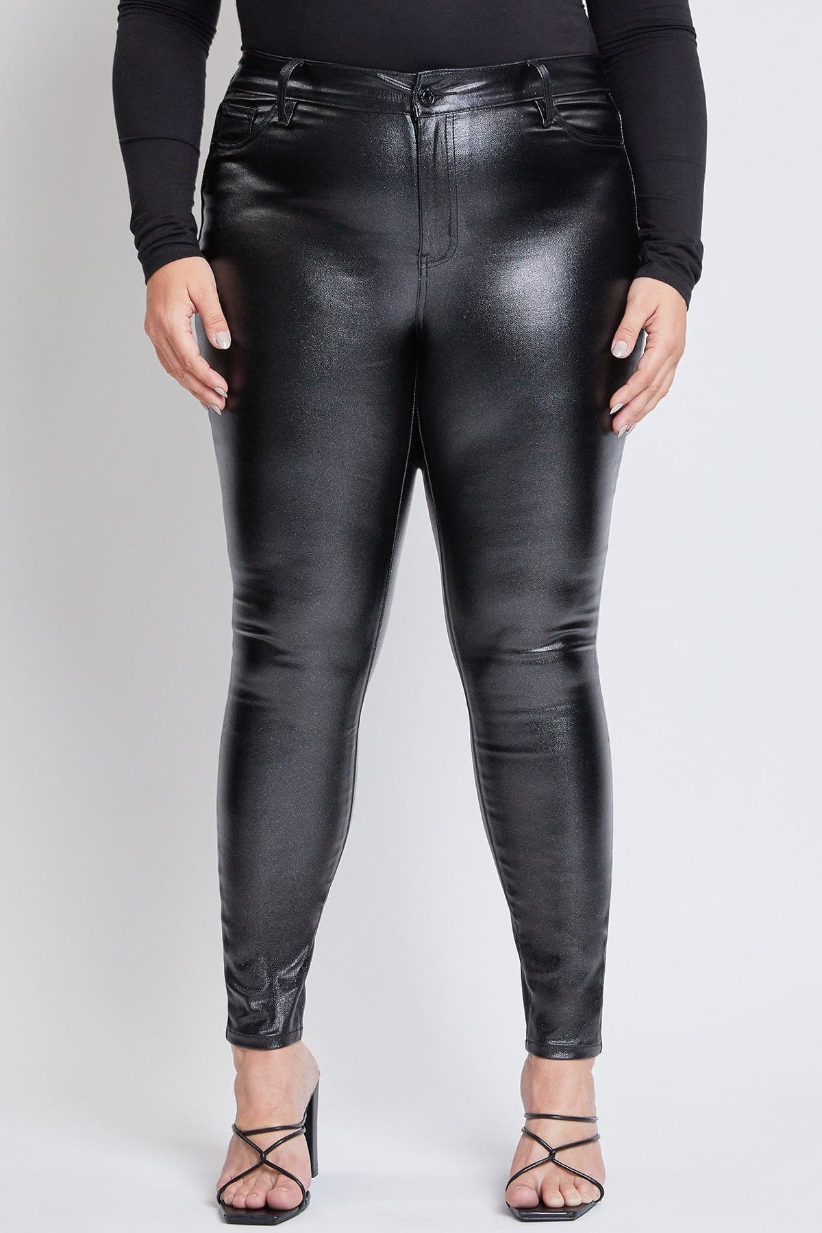 Women's Plus Metallic Skinny Pants