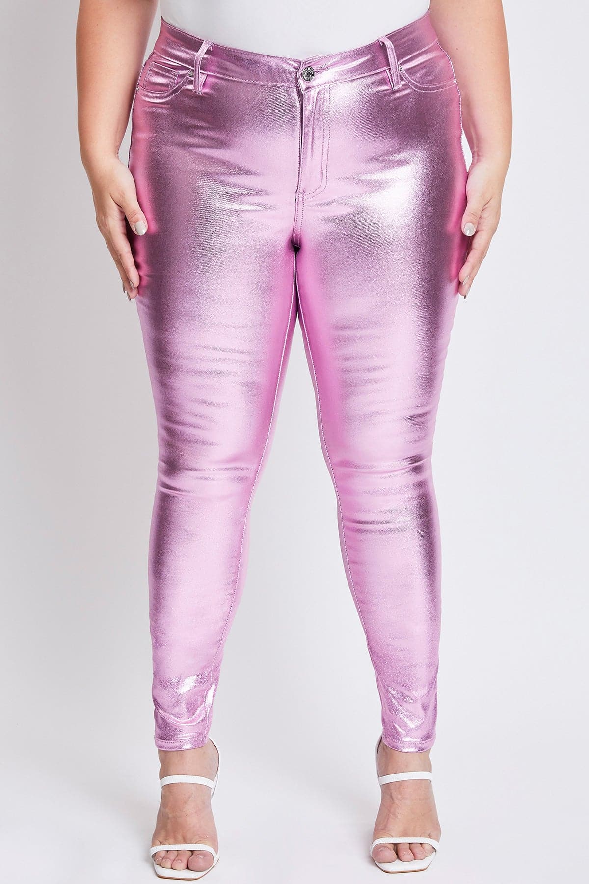 Women's Plus Metallic Skinny Pants