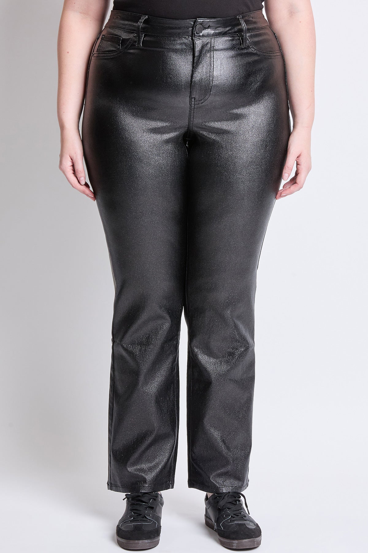 Women's Plus Straight Metallic Pant