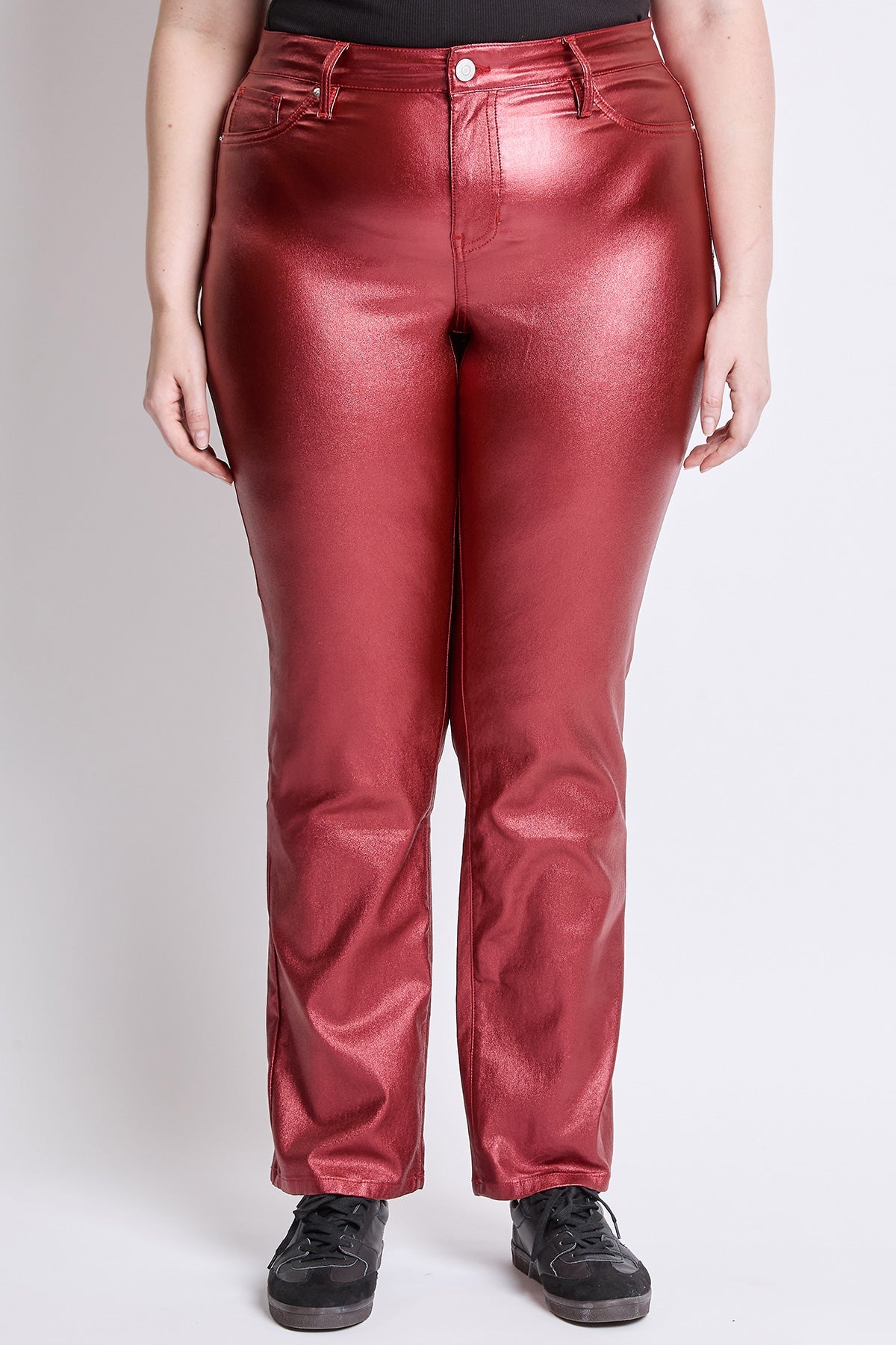 Women's Plus Straight Metallic Pant