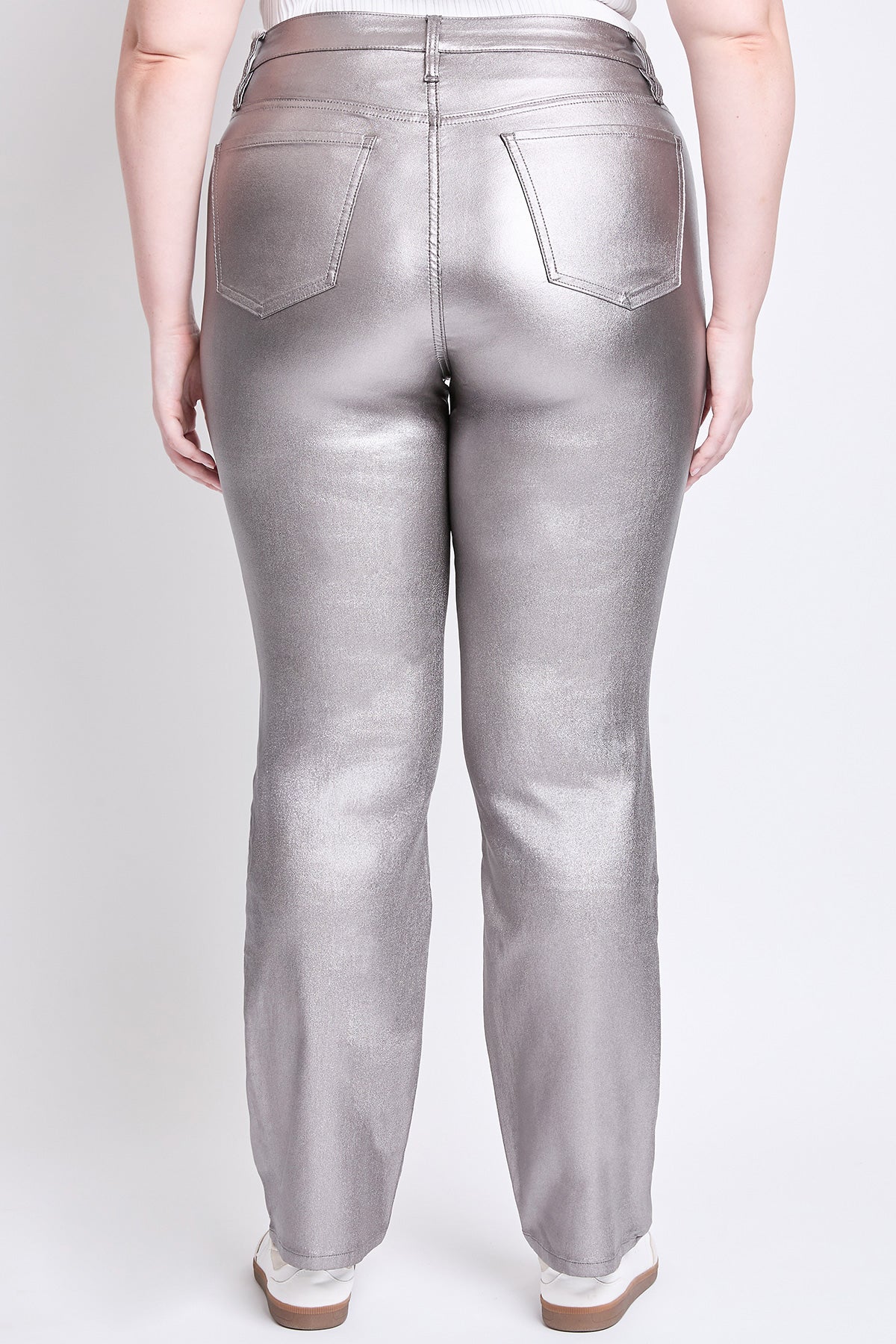 Women's Plus Straight Metallic Pant