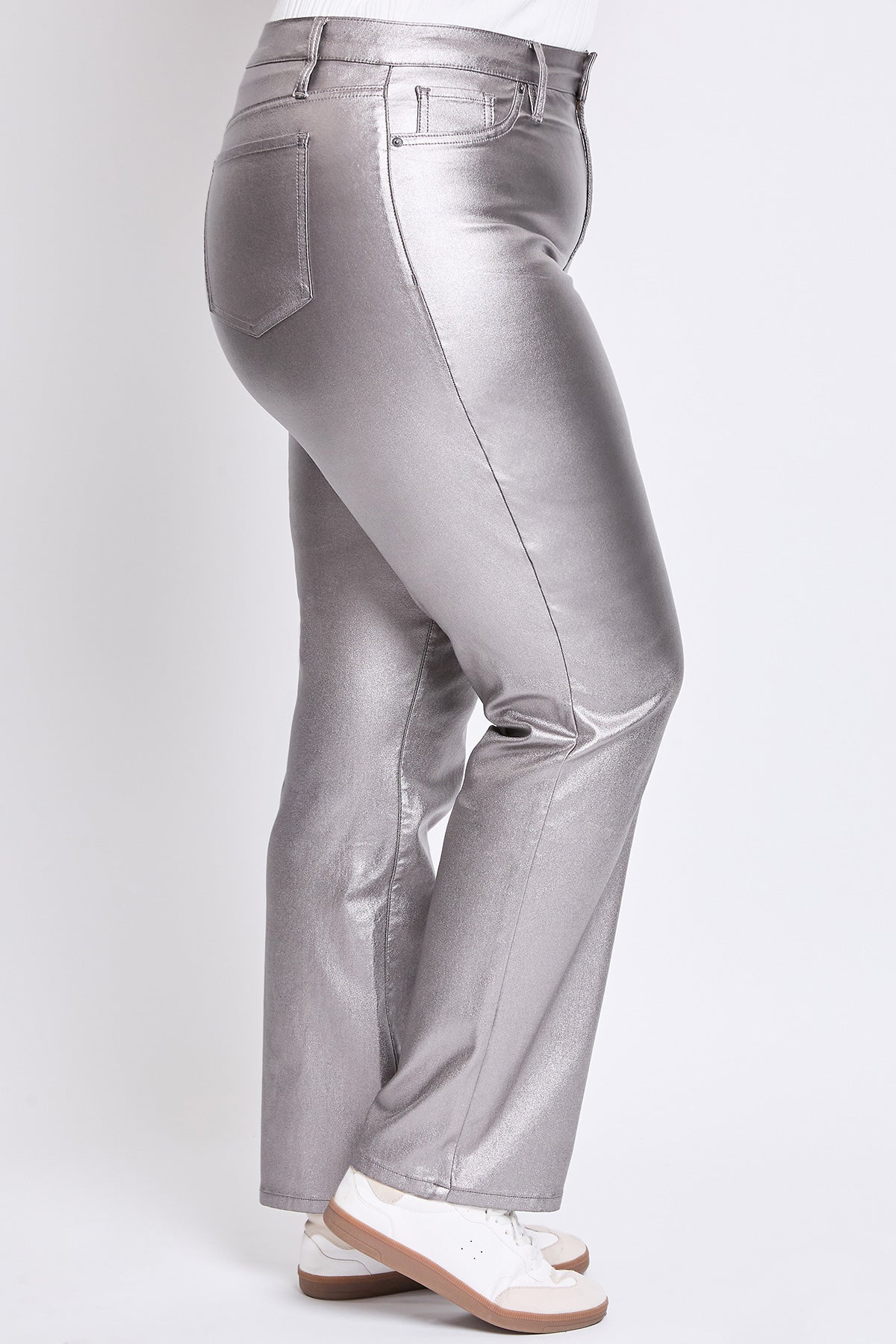 Women's Plus Straight Metallic Pant