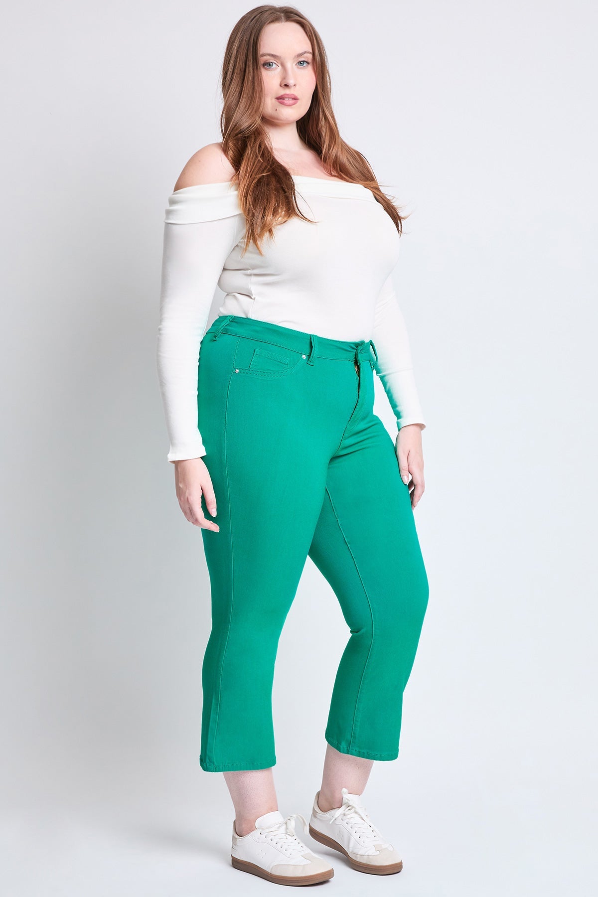 Women's Plus Hyperstretch Cropped Kick Flare Pants