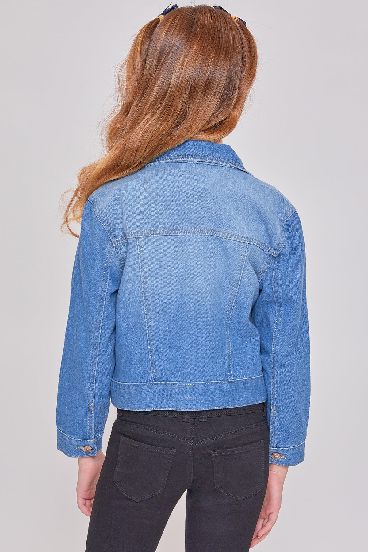 Girls Basic Oversized Denim Jacket