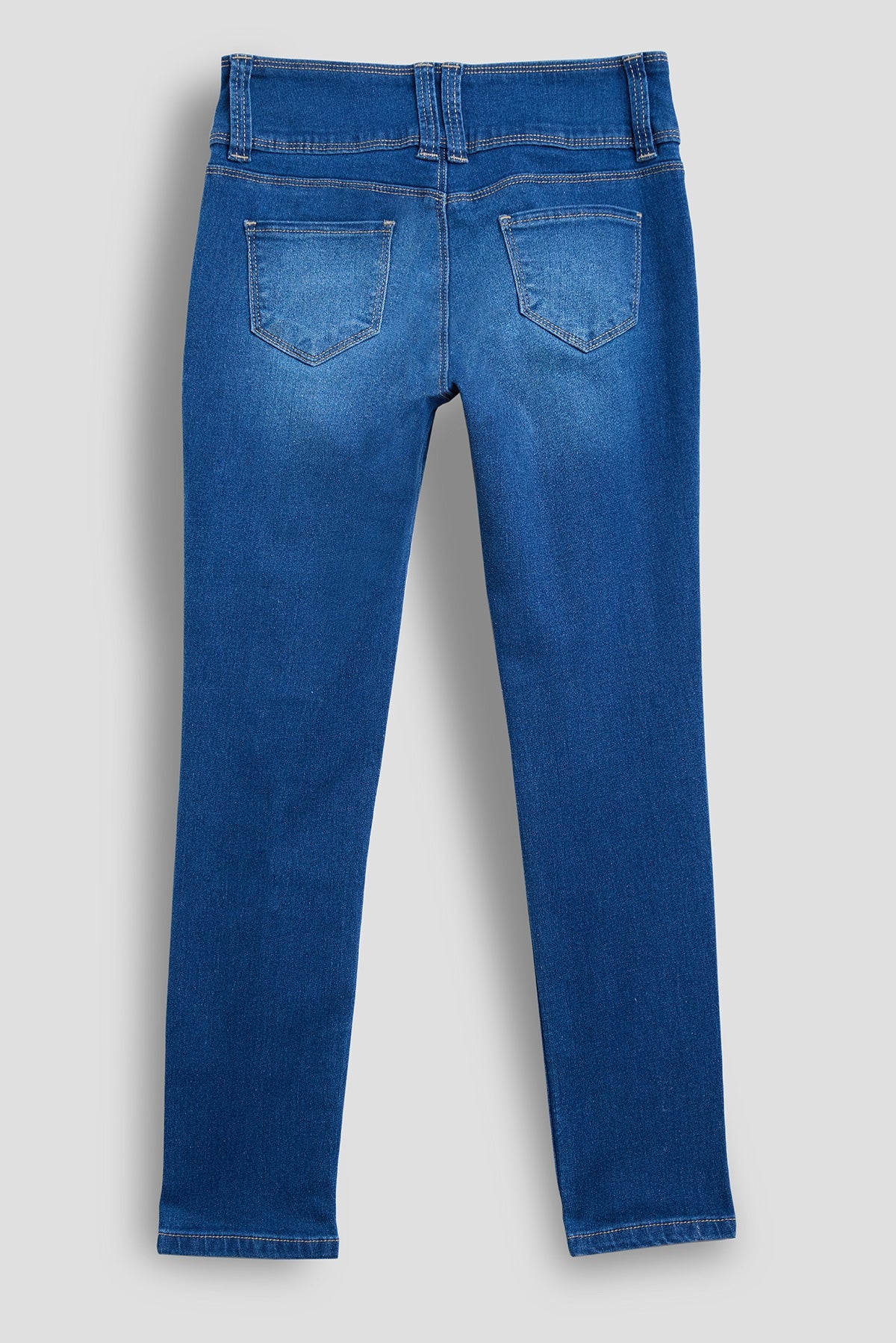 Girls 3 Button Essential Skinny Jeans With Faux Front Pockets