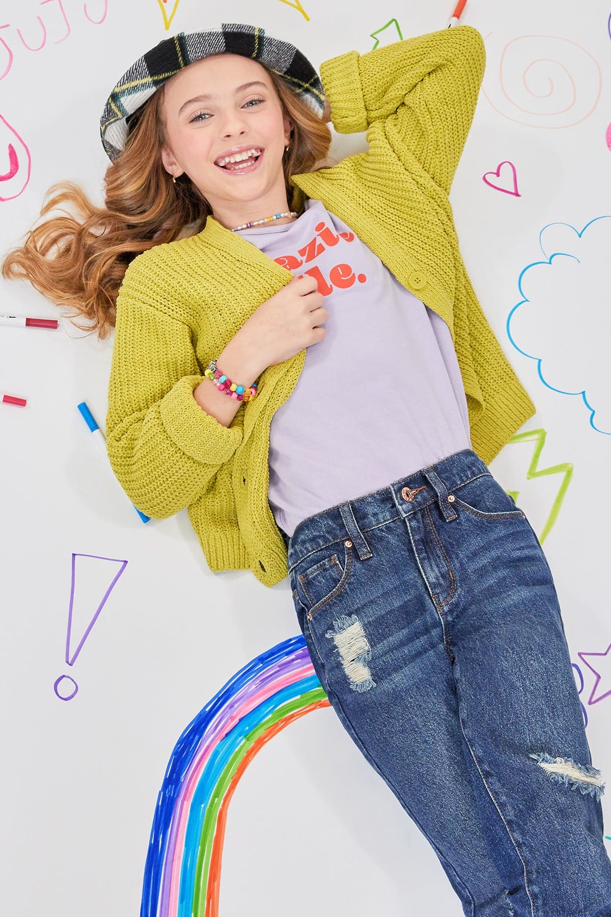 Girls Taylor Dream Relaxed Fit Cuffed Jeans