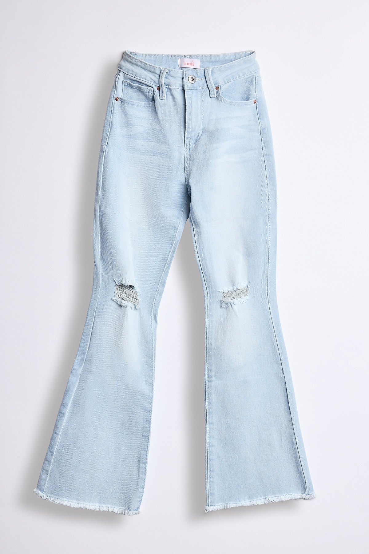 Girls Fray Hem Flare