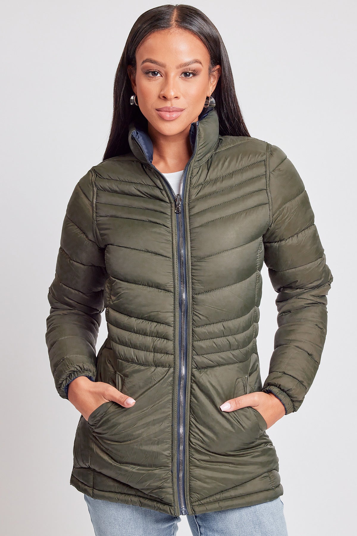 Women's Winter Reversible Puffer Jacket