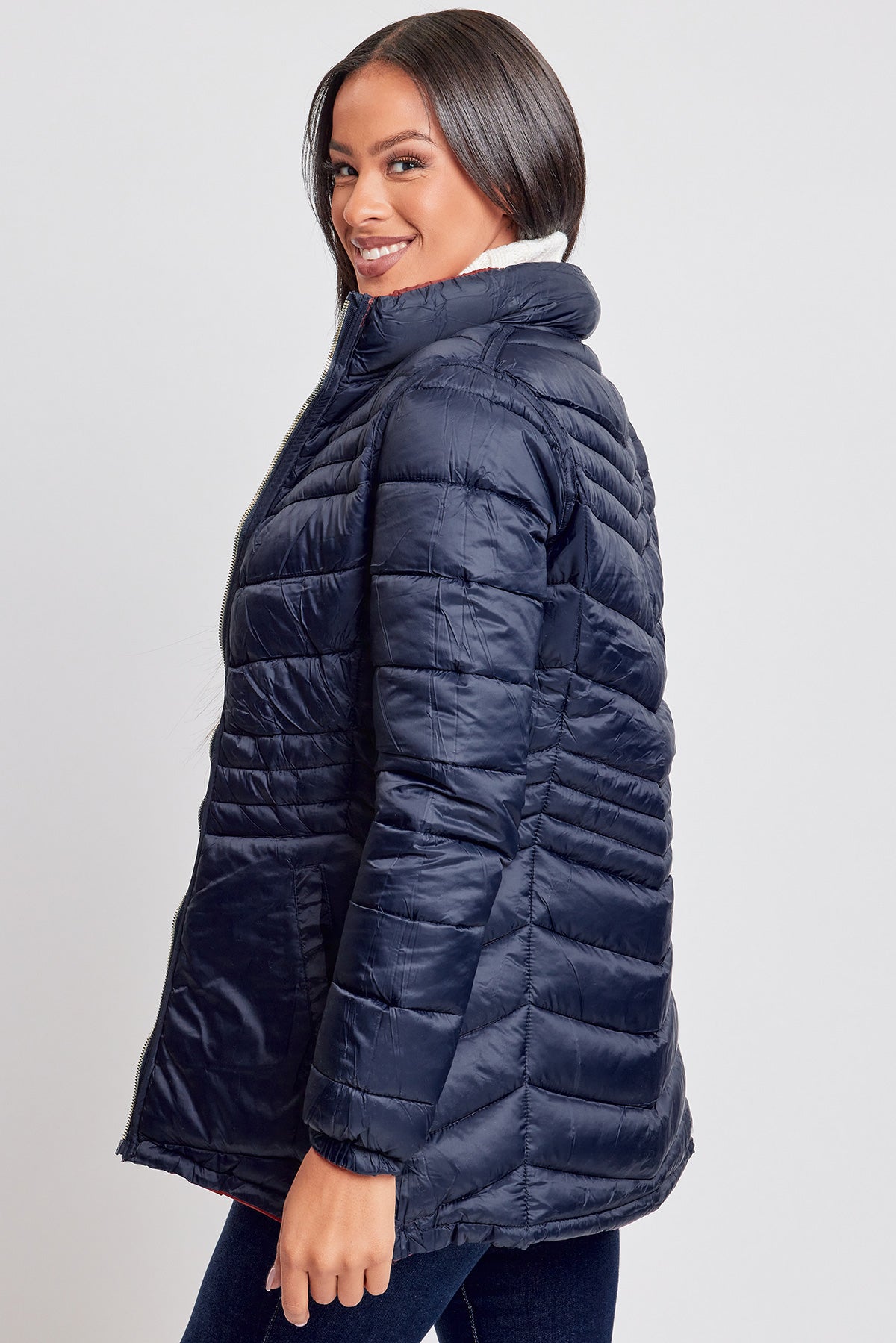 Women's Winter Reversible Puffer Jacket