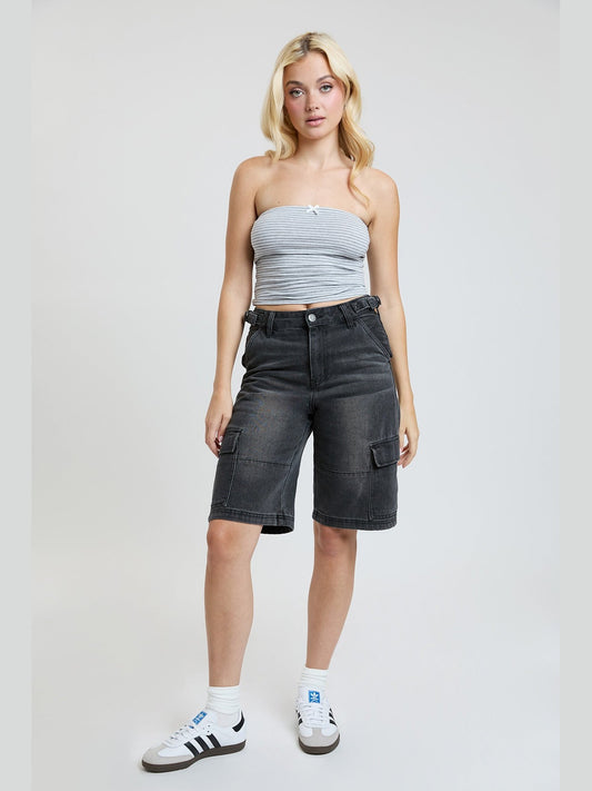 Women's High Rise Cargo Jort