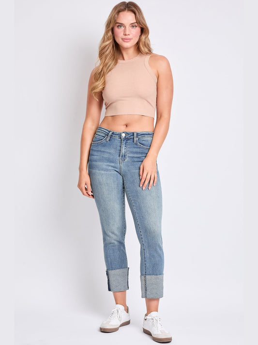 Women's Luxe Dixie High Rise Mega Cuff Straight