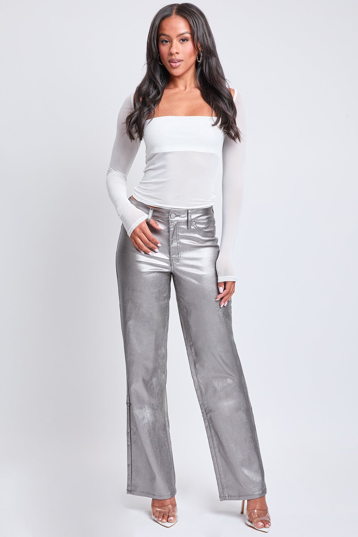Women's Hyperstretch Straight  Metallic Pant