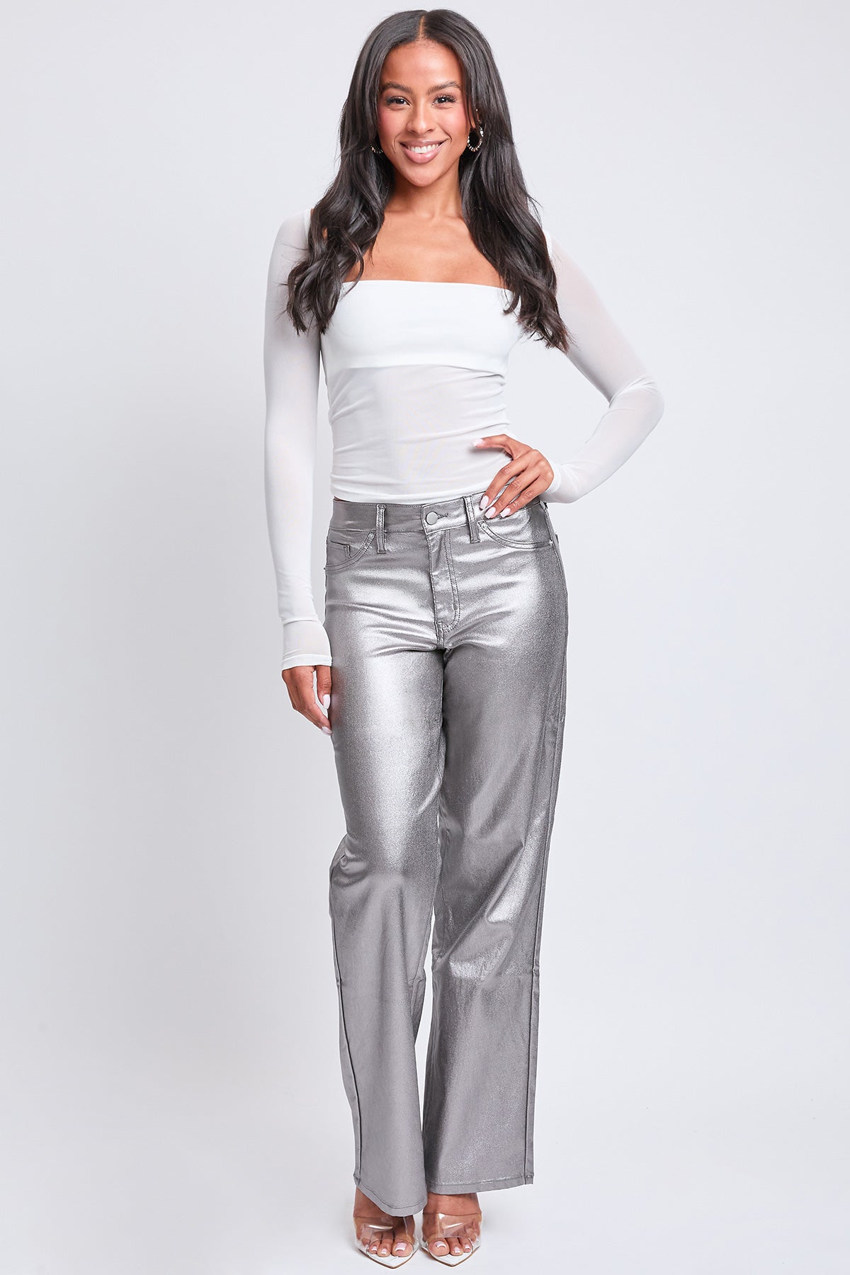 Women's Hyperstretch Straight  Metallic Pant