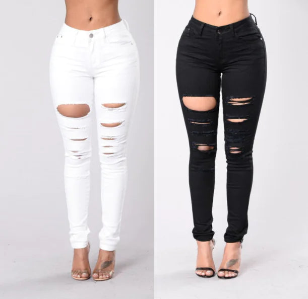 Style Loft Collection Nova Fashioned Ripped Denim Jeans